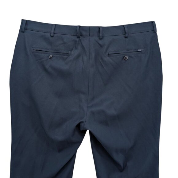 Greg Norman Chino Golf Pants Mens Navy Blue Flat Front Straight Leg Size 40x30 - Picture 4 of 12